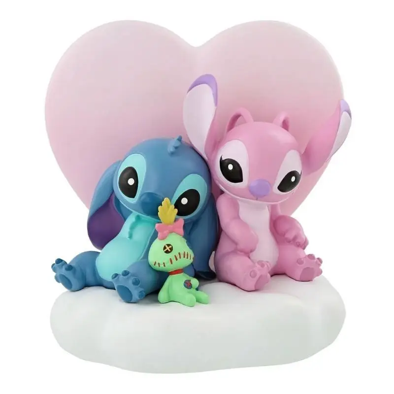 Nuova Collezione Statuetta Illuminata Stitch e Angel con Cuore – Disney Grand Jester by Enesco