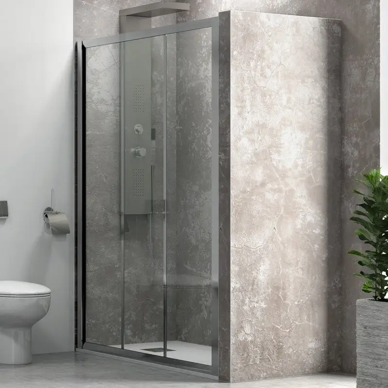 Porta doccia a scorrimento 95cm vetro trasparente K050 Più Venduto