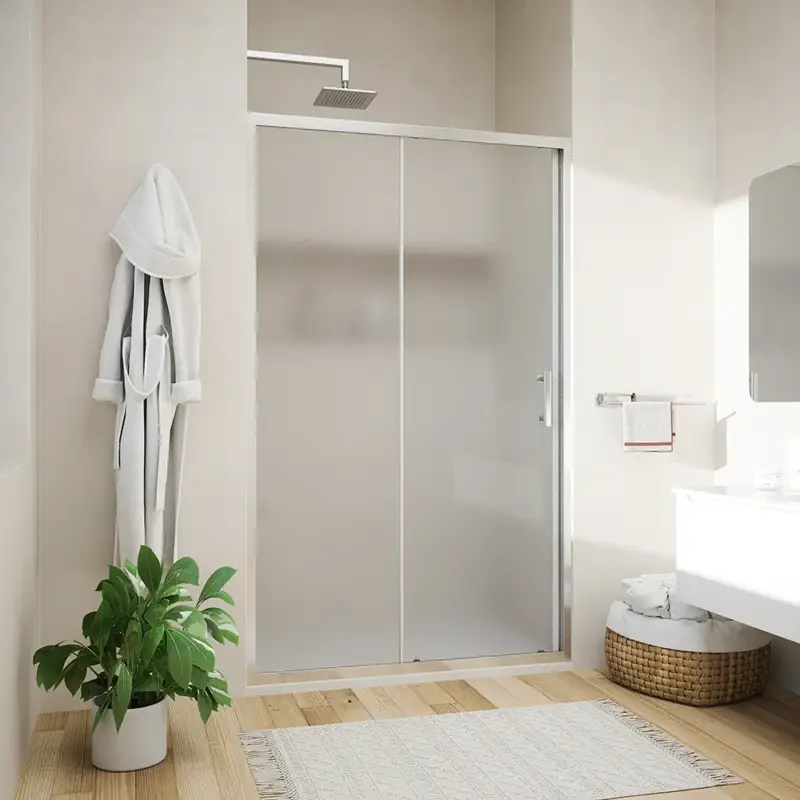 Scelto Dai Clienti Porta doccia 130cm reversibile scorrevole vetro 6mm stampato h190 | Tenerife