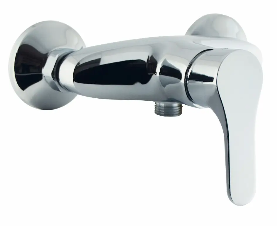 FLY monocomando doccia esterno frontale senza duplex finitura nero opaco + cromo Compra Oggi Stesso