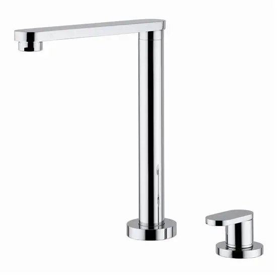 HI-TECH rubinetto monocomando lavello sottofinestra con canna abbattibile 200 mm Ultime Pezzi