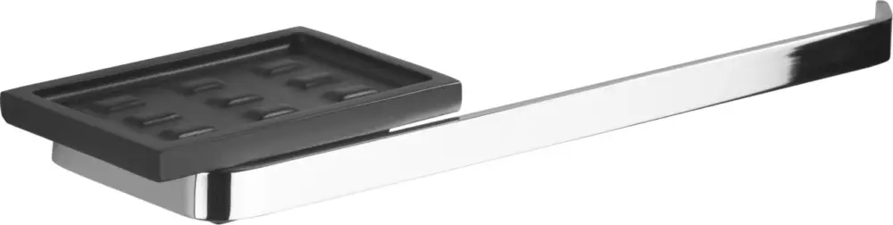 Popolare JOLLY porta sapone + porta salviette per bidet finitura vetro bianco