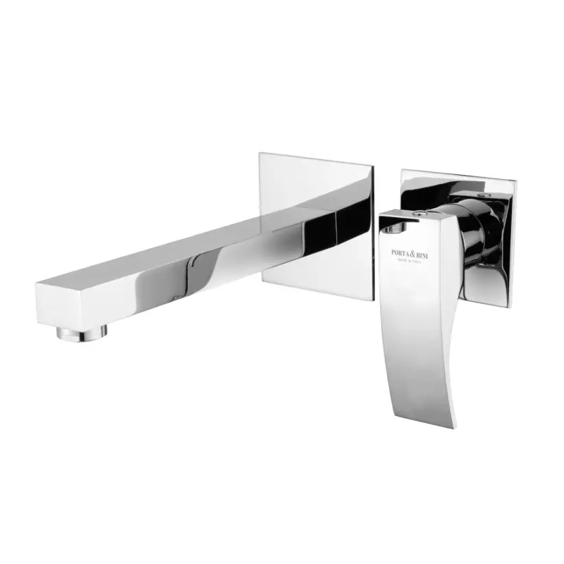 LASER Monocomando lavabo a muro connessione a ponte canna mm 200 finitura cromo Promozione Esclusiva