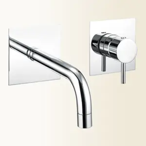 SIMPLY Miscelatore monocomando per lavabo ad incasso finitura nickel spazzolato Ultime Pezzi