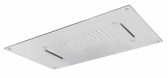 Soffione da incasso a controsoffitto 700x400mm pioggia/doppia cascata/neb in finitura nero opaco Scelto Dai Clienti