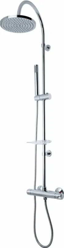 Prezzo Basso THERMO colonna doccia con termostatico e soffione in abs finitura cromo