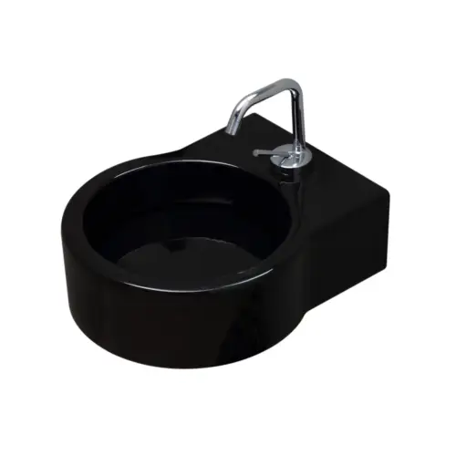 Direttamente Dal Produttore TURN lavabo d'appoggio finitura nero
