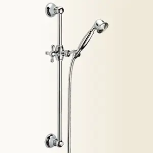 Promozione Esclusiva WELLNESS Saliscendi retro' senza portasapone con doccia ottone finitura oro