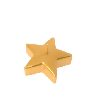 Ultima Occasione Candela stella metalliche in cera colore oro