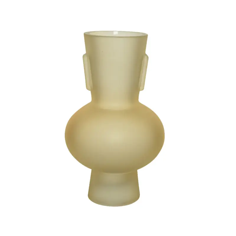 Vaso in vetro opaco oro 19x32 cm Offerta Del Giorno