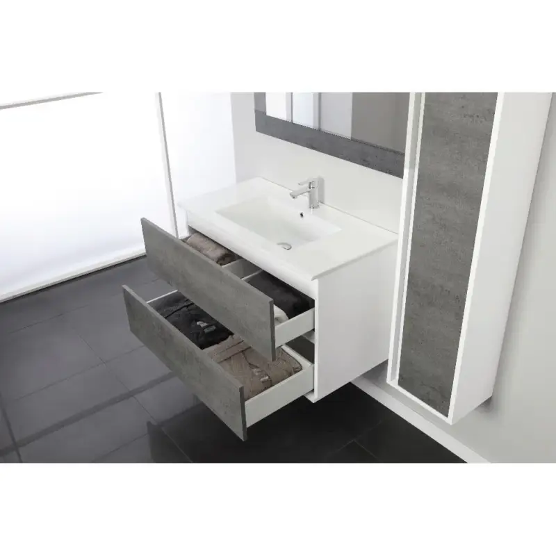 Professionale Mobile Bagno Sospeso con 2 cassettoni