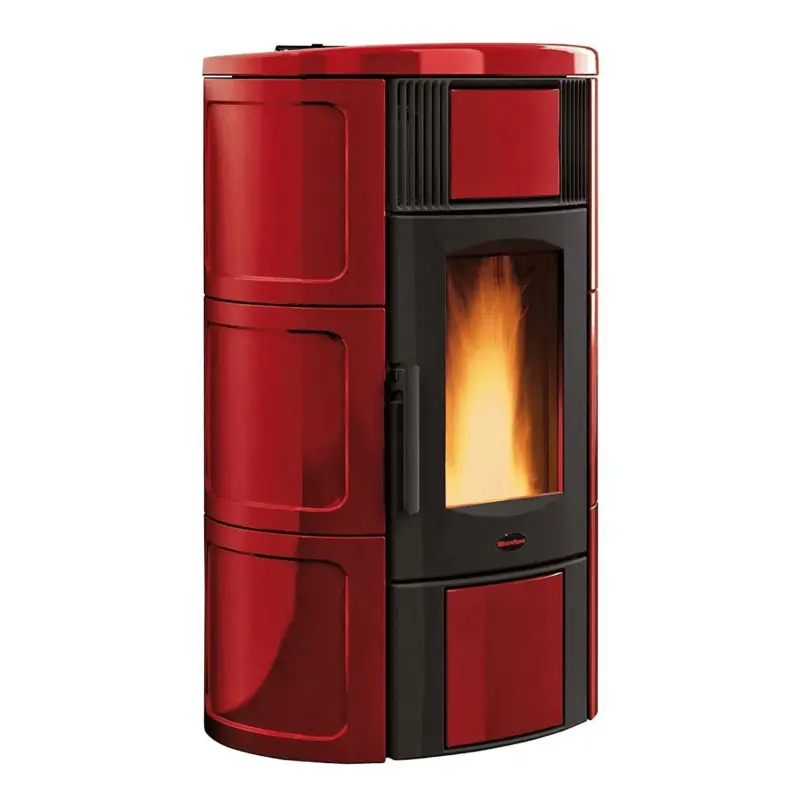 Termostufa a Pellet Iside Idro 2.0 19 Kw bordeaux Esclusivo