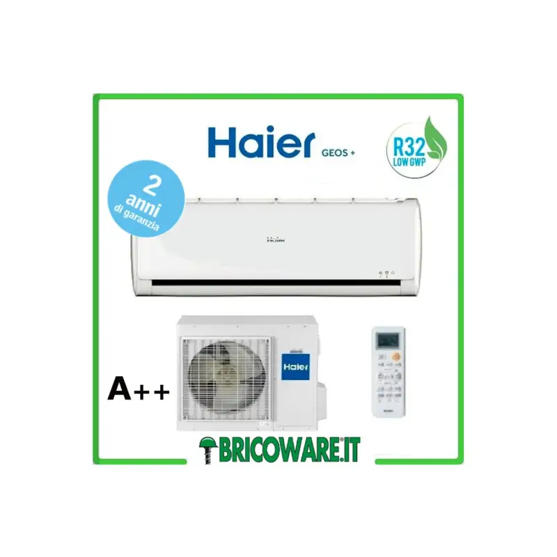 Miglior Prezzo Climatizzatore Haier Geos + 2,5KW 9000 Btu A++/A+ R32