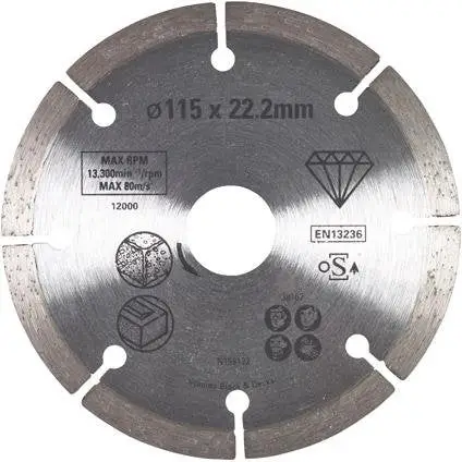 Prezzo Di Fabbrica Black&Decker disco diamantato 115 x 22,2 mm