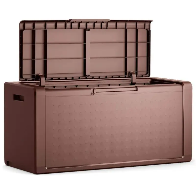 BAULE TITAN IMPERMEABILE COLORE MARRONE 118 X 48 X H.55 CM. - KETER 9763000505 Occasione Imperdibile