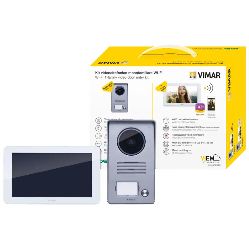 KIT Videocitofono 7in TS WiFi 1F alimentatore multispina Promozione