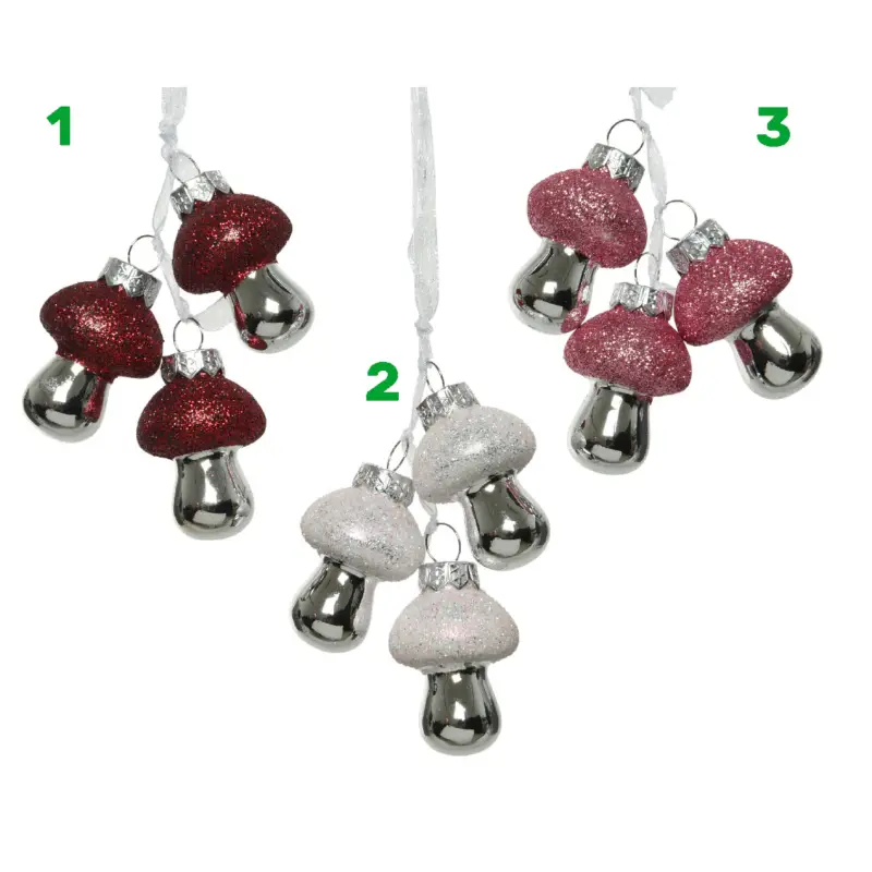 Soddisfatti O Rimborsati Appendino funghetti glitter