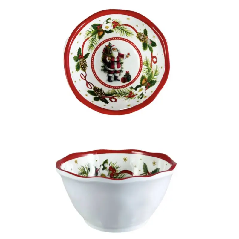 Di Tendenza Ciotola Santa Claus 12 cm