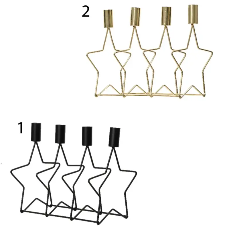 PORTACANDELE STELLA IN FERRO 2 ASS H.19.7CM Promo Stagionale