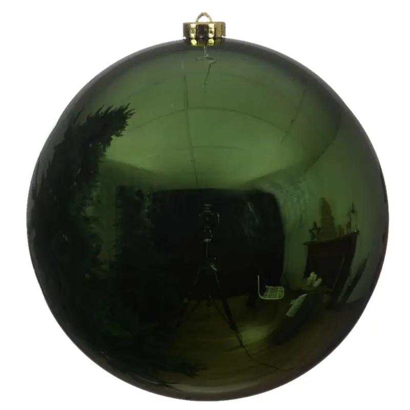 Offerta Limitata Pallina verde lucida natalizia