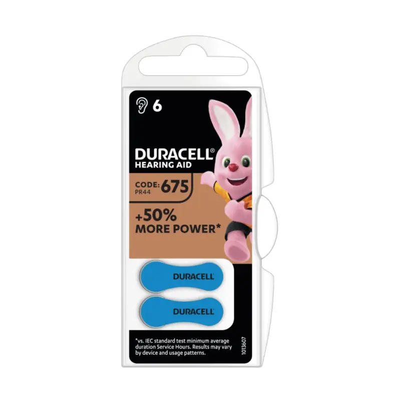 Duracell Easytab 675 batterie per apparecchi acustici 6Pz Promo Stagionale