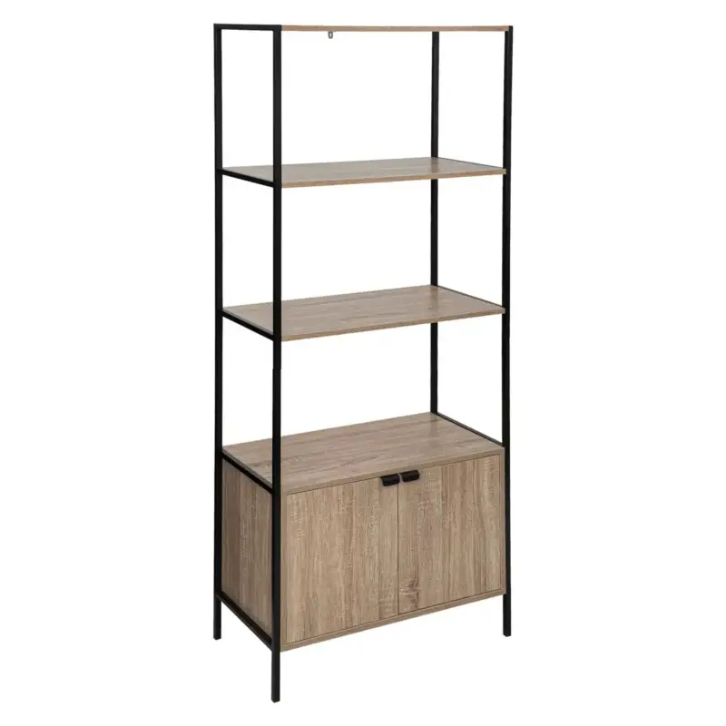 Libreria scaffale con 2 ripiani e mobile basso Prezzo Scontato