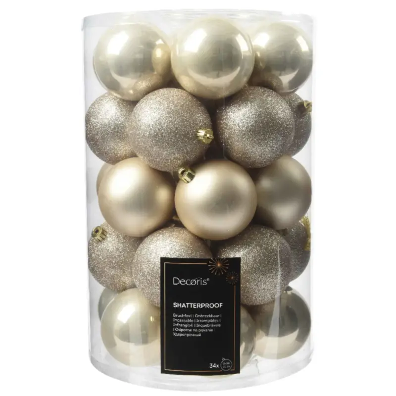 Occasione Imperdibile Confezione 34 palline oro 8 cm