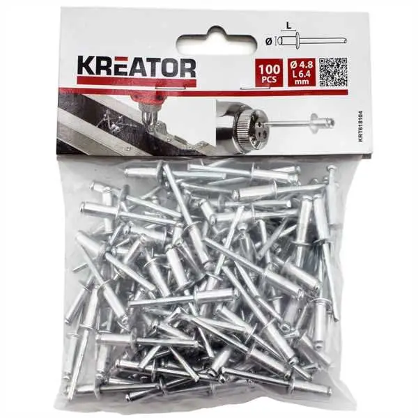 Super Prezzo RIVETTI 4.8X6,4MM CONFEZIONE 100 PZ.