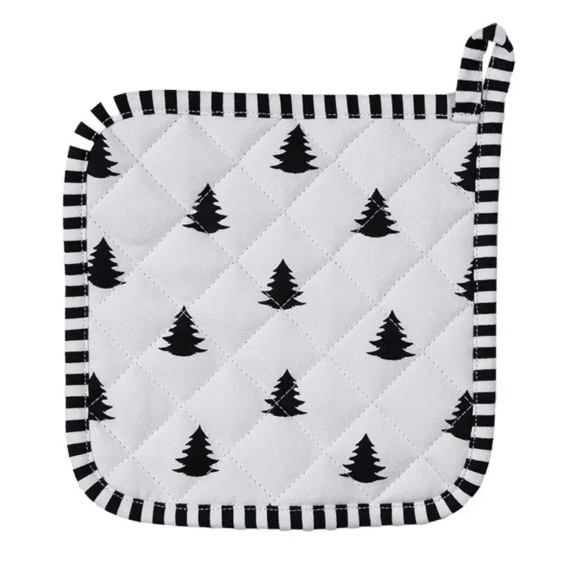 Presina da Cucina in Cotone Colore Bianco Decorazione Albero - Fir Direttamente Dal Produttore