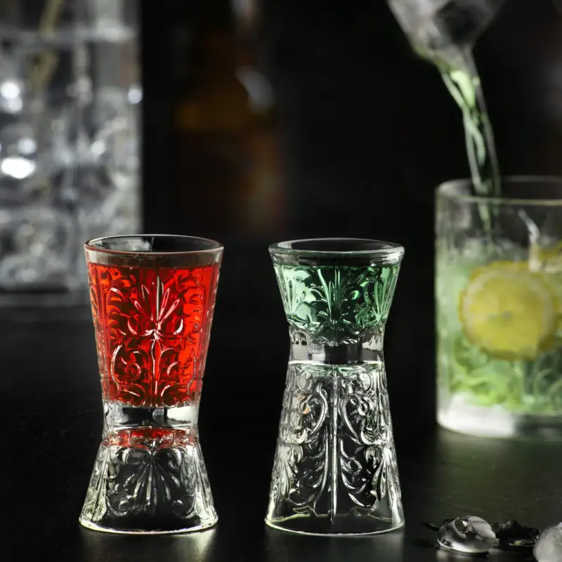Reso Gratuito Set 6 Bicchierini da Liquore Jigger in Vetro Luxion Tattoo – RCR