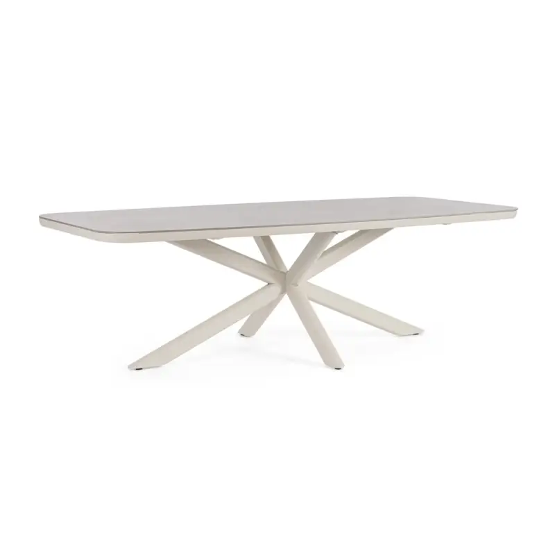 Non Perdere Tavolo "Isacco" struttura in alluminio verniciato a polvere 240 x h 75 cm