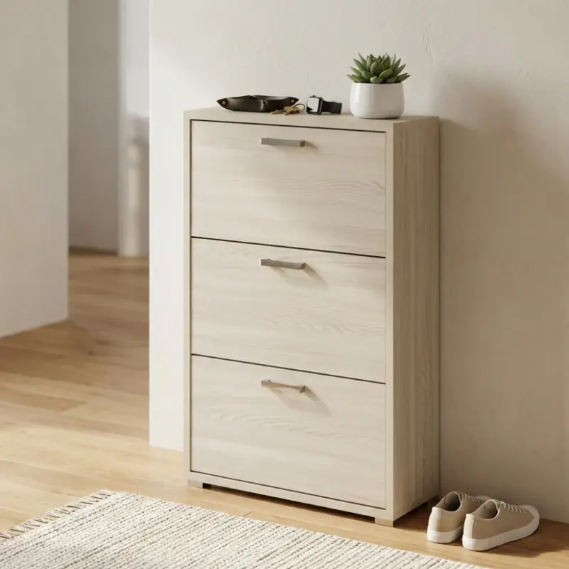 Scarpiera con ante a ribalta, da interno, materiai resistenti e durevoli Ultime Pezzi