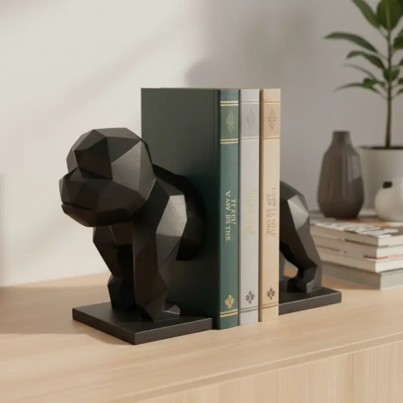 Ferma libri o documenti a forma di gorilla in resina, da 18 cm Direttamente Dal Produttore