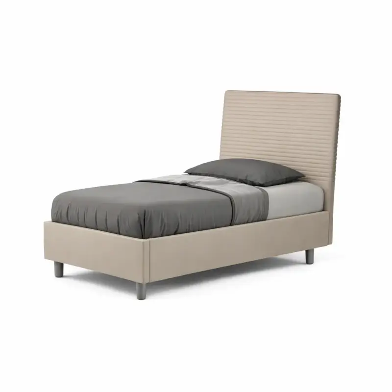 Prezzo Conveniente Letto singolo "Phoenix" imbottito in similpelle per camera da letto da 90 cm