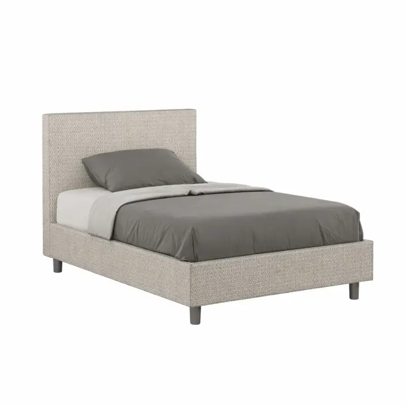 Professionale Letto una piazza e mezza "Los Angeles" imbottito in tessuto labirinto per camera da letto da 120 cm