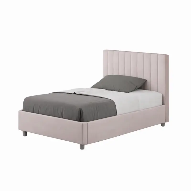 Compra Oggi Stesso Letto una piazza e mezza "San Francisco" imbottito in microfibra per camera da letto da 120 cm