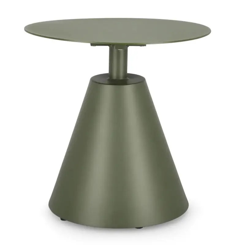 Nuovo Arrivo Tavolino da caffe Verde "Aloha" per lettino da esterno e giardino Ø 50 cm in alluminio