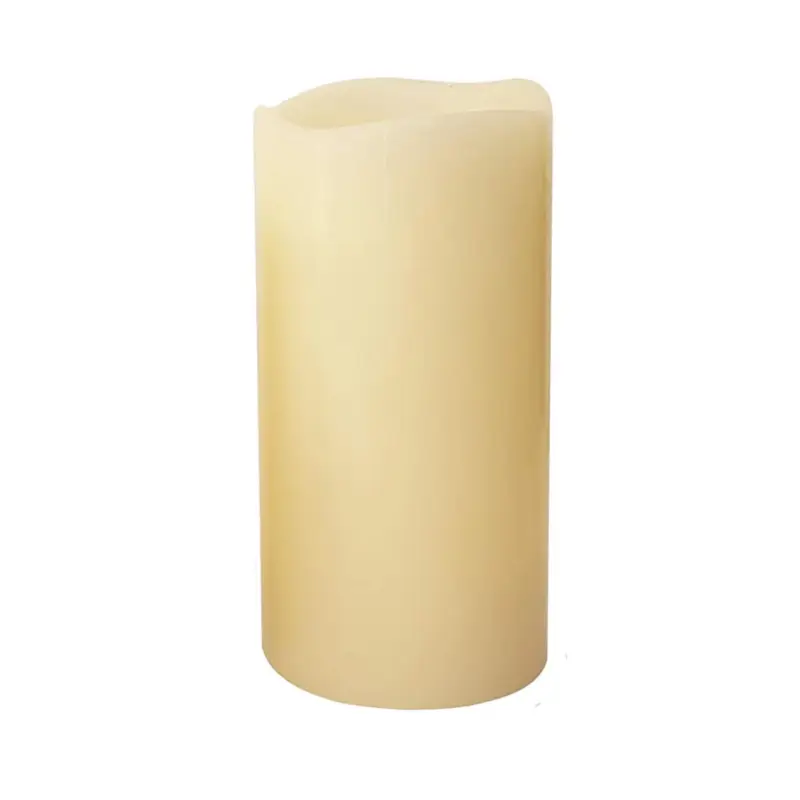 Candela in cera avorio con luce a led effetto realistico h 15 cm Prezzo Conveniente