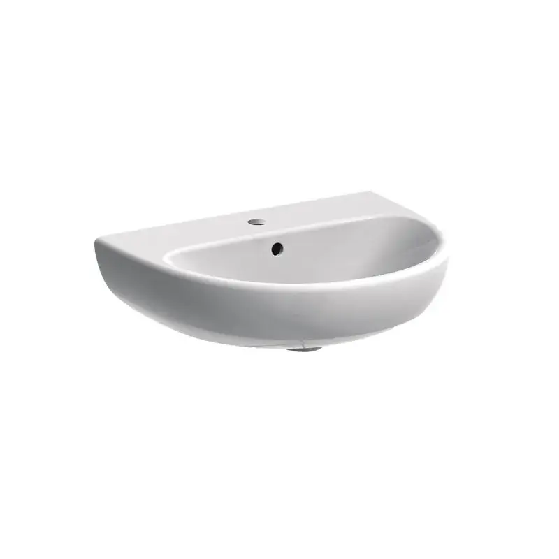 Lavabo L65 cm in ceramica con troppopieno - Serie Selnova Pagamento Sicuro