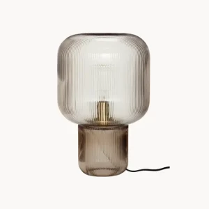 Consegna Rapida Lampada da tavolo in vetro fumè Pirum