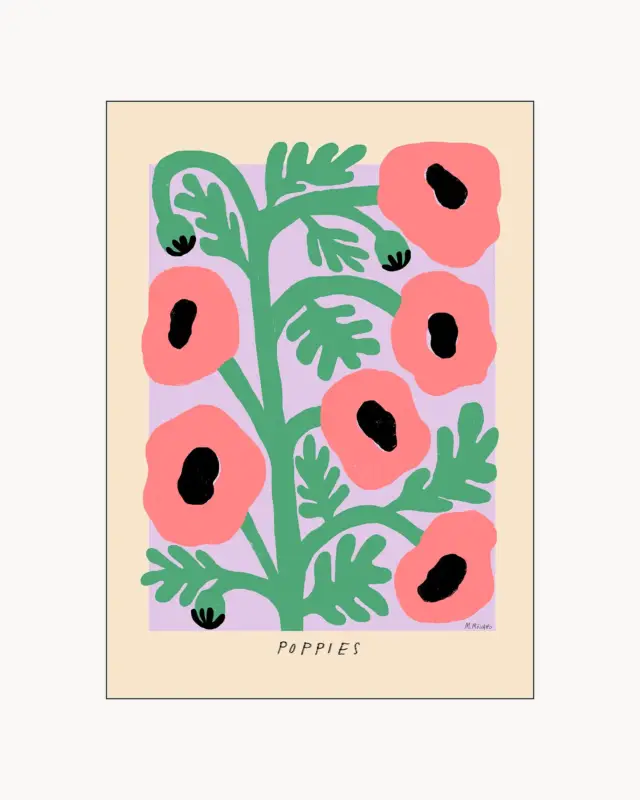 Stampa Pastel poppies Non Perdere
