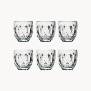 Affare Set 6 bicchieri in vetro Troquet, Facettes
