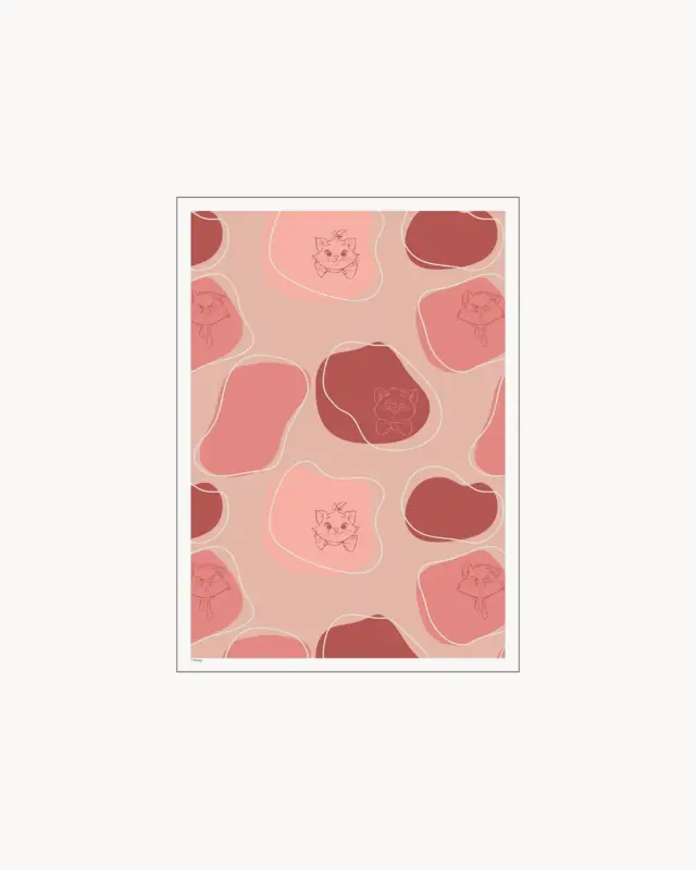 Stampa Disney - Aristocats Pink & Red Saldi