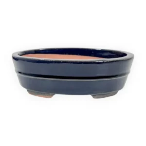 Vaso 21,5 cm ovale blu Prezzo Conveniente