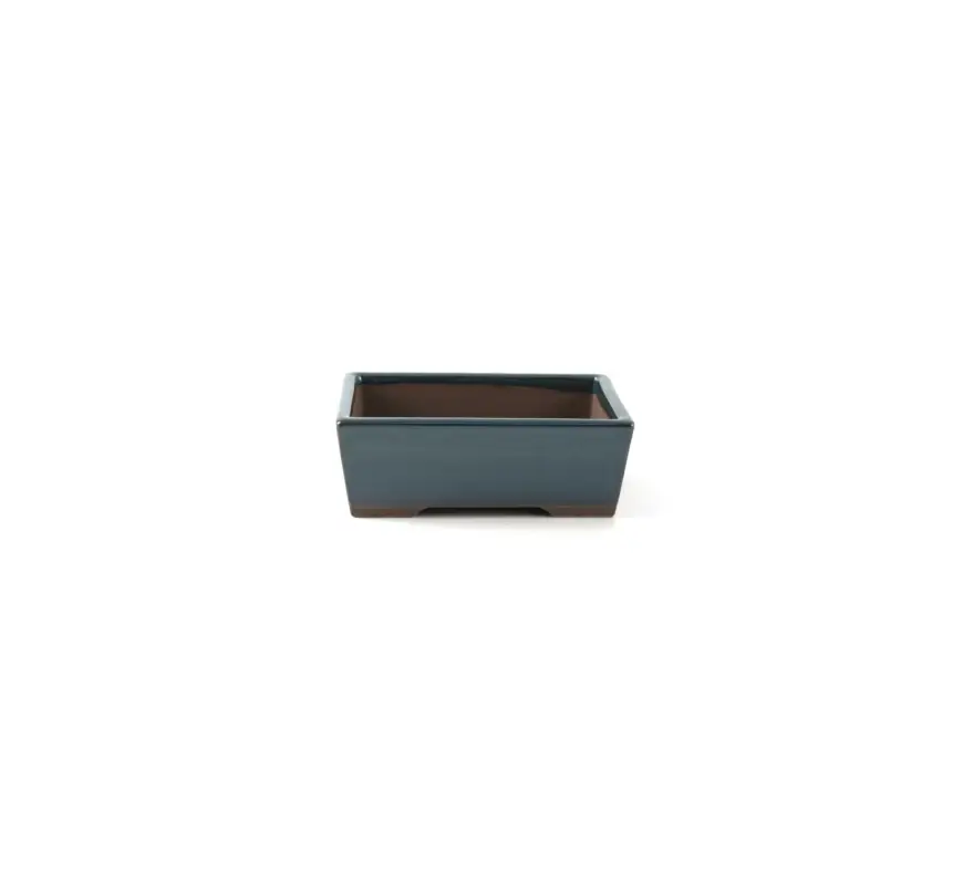 Vaso 18,5 cm rettangolare verde Spedizione Espresso
